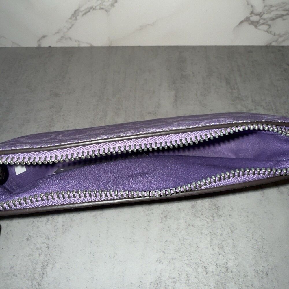 COACH Iris Nolita 19 Signature Canvas NWT Purple - Picture 6 of 12